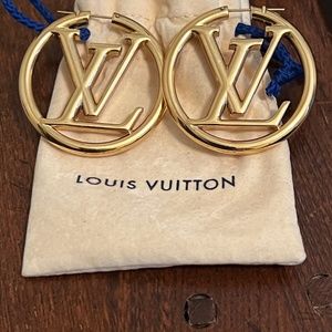 Authentic Louis Vuitton Hoop Earrings
